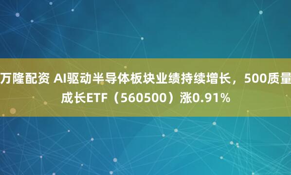 万隆配资 AI驱动半导体板块业绩持续增长，500质量成长ETF（560500）涨0.91%